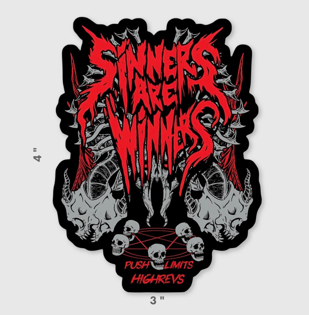 Sinners are Winners Sticker