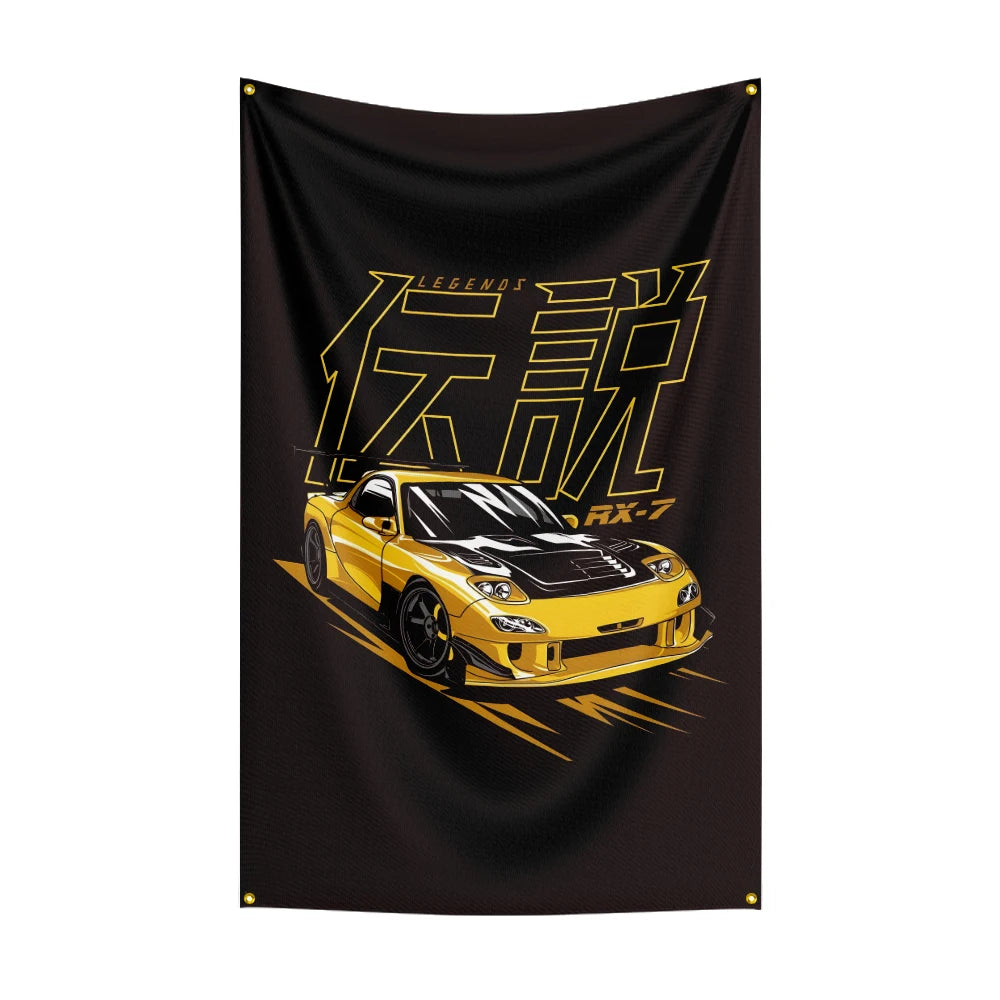 JDM Legends Flag Collection